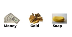 fungible item, money, gold